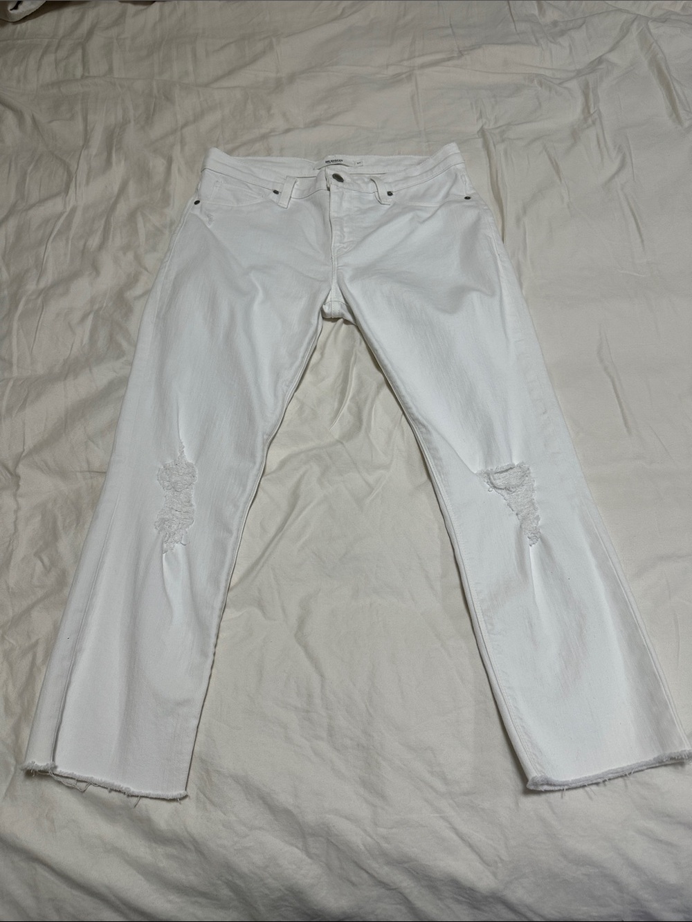 Hudson Jeans White Denim Nico Super Skinny Size 27